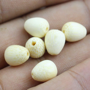 Gold <b>Thread</b> Bamboo Scattered <b>Beads</b> 8x9mm Water Drop Shape For DIY Jewelry Making Beading Supplies - Product Image 4