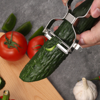 Gadgets de cuisine multifonction en acier inoxydable Métal Eplucheur de légumes carottes et pommes de terre et fruits