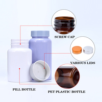 Bouteilles en plastique pour pilules 80ml 100ml 120ml 150ml, flacons pharmaceutiques en PET avec joint, contenants pour médicaments et vitamines