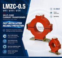 Transformateur de courant à séquence zéro LMZC-80 à ouverture de 80 mm pour la protection des câbles