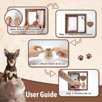 Cadre photo de Noël rotatif en bois écologique pour animaux de compagnie - Grand cadeau souvenir pour chiens et chats