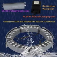 Shingel Factory 48W Solaire Extérieur LED Jardin Lumière IP65 Étanche Câlin Arbre Aube Crépuscule Spot Lumière Anneau pour Palmier Lampe