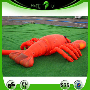 Décoration de toit, modèle de <span class=keywords><strong>homard</strong></span> gonflable personnalisé, énorme écrevisse gonflable avec éclairage - Product Image 5