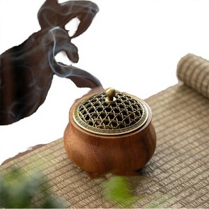 Calentador de Aromas para el Hogar, Quemador de Incienso Aromático, Portavelas, Quemador de Cera Perfumada, Portavelas de Té, Quemador de Aceite de Madera, Otoño - Product Image 3