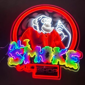 Conception libre vente en gros logo cosmique personnalisé enseigne au néon personnage de dessin animé <span class=keywords><strong>Pikachu</strong></span> salle de jeu décoration de la maison Led Anime enseigne au néon - Product Image 5