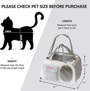 Cat & Dog <b>Pet</b> <b>Carrier</b> PC Material Portable Lightweight Large Capacity Stress-Resistant Double Shoulder <b>Backpack</b> - Product Image 6