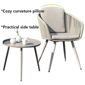 Modern Best <strong>Garden</strong> Porch <strong>2</strong> <strong>Seater</strong> Dining Set <strong>Furniture</strong> 0utdoor Patio Cafe Rope Aluminum Table and <strong>2</strong> Chairs - Product Image 4