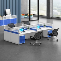 Bureau moderne et simple de luxe en forme de L Mobilier à panneaux modulaires multicolores en bambou pour la maison ou le personnel