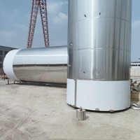 Tanque De Almacenamiento De Aceite De Oliva TEKBREW De Acero Inoxidable De 10000l Y 20000l Para Fabricas De Alimentos