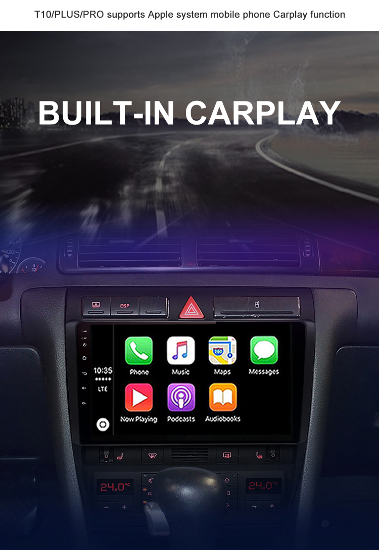 Autoradio Car Radio For Audi A6 C5 1997-2004 2din Multimedia Video GPS Navigation Carplay Android Stereo Headunit