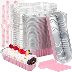 Moldes Rectangulares Reutilizables <span class=keywords><strong>de</strong></span> Papel <span class=keywords><strong>de</strong></span> Aluminio para Freidora <span class=keywords><strong>de</strong></span> Aire, Horno, Molde para <span class=keywords><strong>Pastel</strong></span>, Vasos Desechables <span class=keywords><strong>de</strong></span> Papel <span class=keywords><strong>de</strong></span> Aluminio, Herramientas para Hornear en Casa - Product Image 1