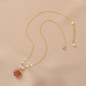 Colgante Redondo de Perla Natural de Agua Dulce 1465, Estilo Vintage, Chapado en Oro de 14K, Plata 925 con Perla Blanca - Product Image 3