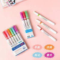 Marqueur permanent créatif en plastique pour marquage de lignes courbes, de contours, de lignes linéaires et de lignes pointillées, idéal pour le graffiti et le dessin sur papier – Vente en gros