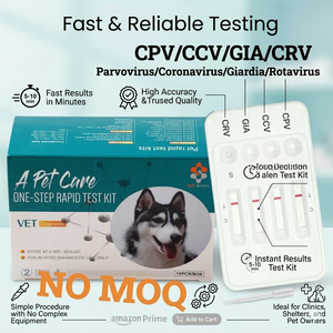 Kit d'équipement de diagnostic vétérinaire pour test rapide : Détection et inspection des maladies canines (GIA, CCV, CDV, CPV) chez les chiens - Product Image 4