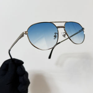 Gafas de sol de aviación SPUKA 2012 de lujo con doble puente para hombre, protección UV, montura moderna, logotipo personalizado - Product Image 5