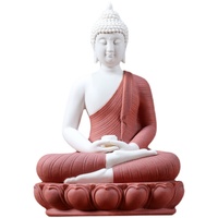 Statue de Bouddha en céramique Feng Shui, Bouddha Tathagata Sakyamuni antique du Fujian, effet patiné, pour décoration de salon ou de véranda