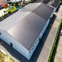 Bâtiment d'atelier en structure métallique, entrepôt préfabriqué en acier, bâtiment en acier structurel pour le stockage logistique de matières premières industrielles