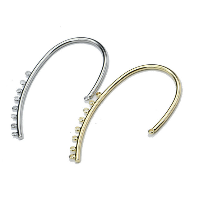 Classical Style Gold Silver Plating Multi-layer Cuff Earrings for Fashion Women Jewelry Making Findings