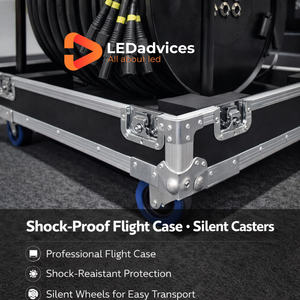 Профессиональный многоканальный сетевой кабель CAT6 SFTP 4/6/8 на катушке с кейсом для транспортировки для LED-экранов и сценического оборудования до 100 м - Product Image 3