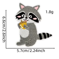Patchs brodés thermocollants mignons d'animaux de la forêt : renard, ours, cerf, hibou, raton laveur, appliques pour sacs à dos, jeans, chapeaux, vêtements, décoration DIY, cadeau