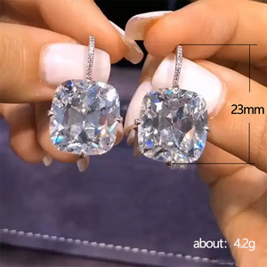 Orecchini Pendenti Quadrati per Donne, Eleganti Gioielli alla Moda - Product Image 4