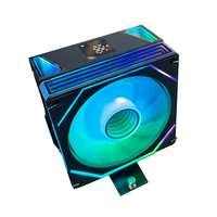 Kipas komputer Monitor CPU 120mm, kipas komputer PWM dengan 4 pipa panas untuk Intel LGA115X/1200/17XX/1366 buah kipas PC tegangan 12V