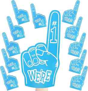 Fabricant OEM, logo personnalisé, éventails à pompons légers de haute qualité 46x23CM en mousse EVA pour cheerleading, promotion de fête - Product Image 6