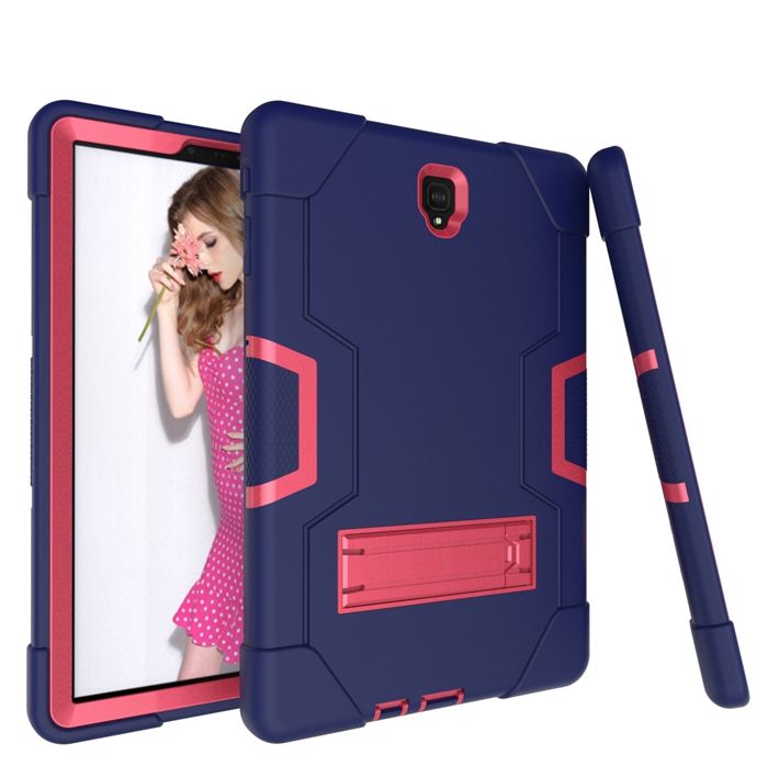 Bleu marine + Rose rouge