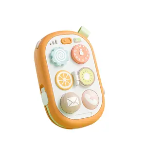 Early Learning Plastic Music Toy Baby Mobile Phone Toys With light and music Telephone Music Sound Machine for for Kids