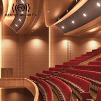 MASTER ACOUSTIC Panneau en bois MDF ignifuge à haute absorption Panneau acoustique perforé pour mur d'isolation phonique de stade