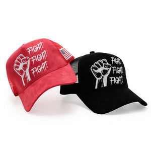 Brodé Concevez votre propre casquette de camionneur en daim à 5 panneaux en maille personnalisée de haute qualité - Product Image 6