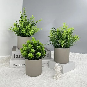 Collection Fuyu, plantes vertes artificielles, mini plantes en pot, décorations de bureau, 18 pouces, plastique, décoration intérieure pour la maison et le bureau - Product Image 4