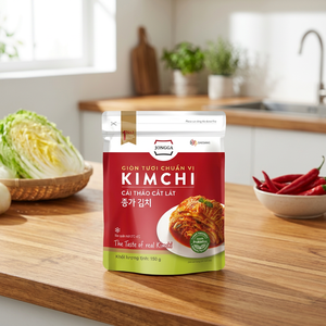 Kimchi de chou Napa en tranches JONGGA en gros 150g - Plat coréen authentique fermenté et probiotique - Product Image 1
