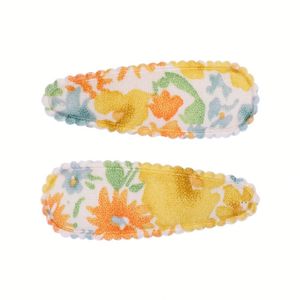 Toptan kişiselleştirilmiş çiçek BB firkete avrupa ve amerikan nakış firkete Makaron bez bebek saç aksesuarları - Product Image 5