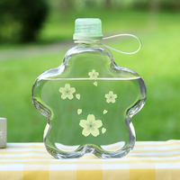 Pot en forme de fleur couvercle en liège cadeau souvenir de mariage Tritan sans BPA 500ml isolation thermique applicable boîte-cadeau écologique