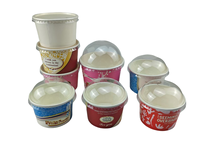 Chine meilleure vente nouveau style vente chaude bol de crème glacée tasse en papier avec couvercles crème glacée yaourt bol à salade 3oz/4oz/5oz/10oz