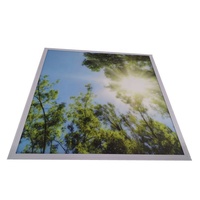 Panel de Luz LED de Aluminio para Techo, Diseño Moderno con Imagen de Cielo Azul y Nubes, Personalizable, Lámpara de Techo para Oficina con Imagen de Playa y Sol, Impermeable