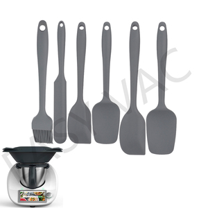 Thermommix Ensemble de spatules en caoutchouc de silicone de qualité alimentaire à alimentation électrique, ustensiles de cuisine ménagers pour la cuisson, le mélange - Product Image 1
