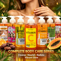 Sérum Corporel Éclaircissant Vitamine C Anti-Taches et Anti-Acné à l'Acide Glutamique AHA, Effet Blanchissant Intense en 3 Jours, Marque Privée