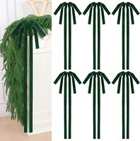 Velours Flocage Arc Décoration De Noël 11.81 Pouces X 29.5 Pouces Arbre De Noël Escaliers Maison Guirlande De Mariage Saint Valentin