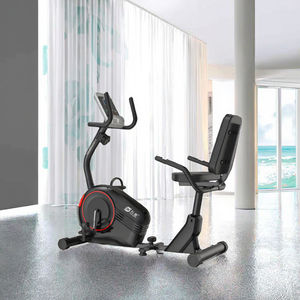 Vélo d'exercice horizontal à résistance magnétique pour usage domestique, cadre en métal, équipement, accessoires de montage du moteur, volant d'inertie - Product Image 1