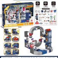 Rel Kereta Api DIY dengan Elevator Magnetik, Rel Levitasi Magnetik, Edukatif, DIY, Blok Bangunan Plastik, Rel Kereta Api, Blok Kereta Api