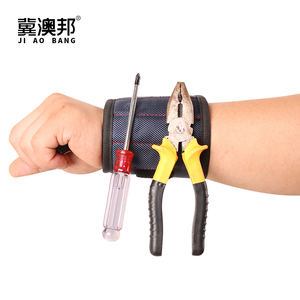 Bracelet magnétique porte-outils avec aimants puissants pour vis, clous, forets - Idéal pour électriciens, charpentiers et bricoleurs - Product Image 3