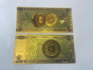 Uang kertas Foil emas 24K 1 & 100 Yuan hadiah bisnis Novel hadiah pesta kerajinan logam hadiah baru bisnis berlapis emas - Product Image 3