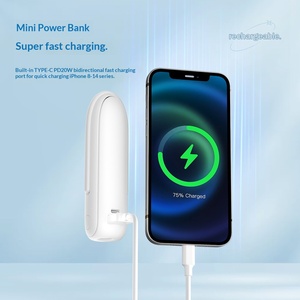 Mini Ventilador Plegable Portátil, Ventilador de Mano Recargable por USB con Luz LED para Acampar al Aire Libre - Product Image 2