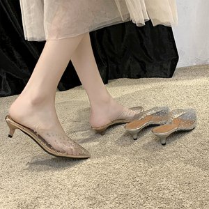 Sandales d'été respirantes pour femmes Dherous Fashion à bout pointu, polyvalentes, confortables, à talons hauts (5cm-8cm) - Product Image 6