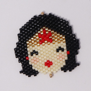 E347 Colgante <span class=keywords><strong>Mexicano</strong></span> de Mujer con Cuentas Miyuki, Accesorios de Joyería Hechos a Mano, Pendientes - Product Image 2