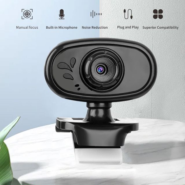USB 640*480 Webcam with Mic Full HD Web Camera for PC Laptop Stock Super Hot Obsbot Tiny Webcam Focuses HD Glass Lens V35