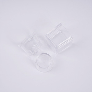 Mini plastic simulation pudding cups, jelly cups, transparent cups, small square <b>boxes</b>, DIY cream glue clay empty container - Product Image 5