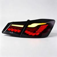 Feux arrière pour Honda Accord 9ème génération 2014-2015, ensemble de feux arrière à LED en forme d'écailles de dragon avec clignotants dynamiques